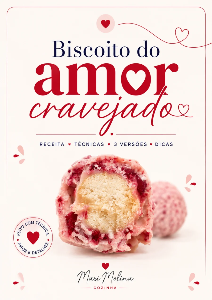 Ebook Biscoito do Amor Cravejado, da Mari Molina Cozinha